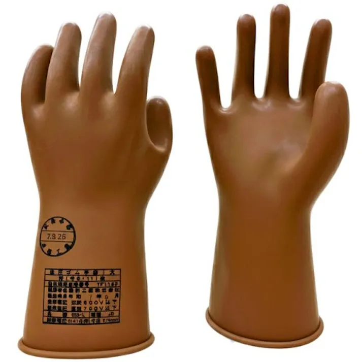 【CAINZ-DASH】渡部工業 低圧ゴム手袋 AC300V/DC750V以下用 大 507-L【別送品】