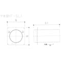 【CAINZ-DASH】フジモリ産業 不燃パイプ　１００パイ　３１Ｘ１８０ F-SL-100【別送品】