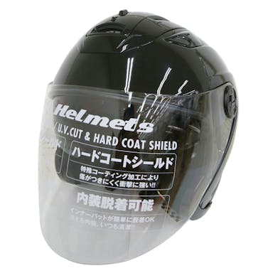 サンポート シールド付きジェットヘルメット SP-163 ブラック(販売終了)