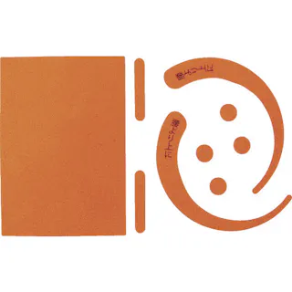 【CAINZ-DASH】グリーンクロス 安全帯用フックステッカー 蛍光レッド 1150-2201-02【別送品】