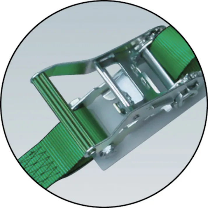 【CAINZ-DASH】オールセーフ ベルト荷締機 ラチェット式両端オープンフック仕様(軽荷重) R2OP0.35X4.5【別送品】