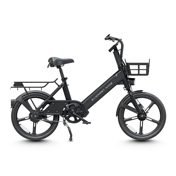 【自転車】Acalie 電動アシスト自転車 EVEREST XING CITY+ リアキャリアモデル SLATE BLACK スレートブラック