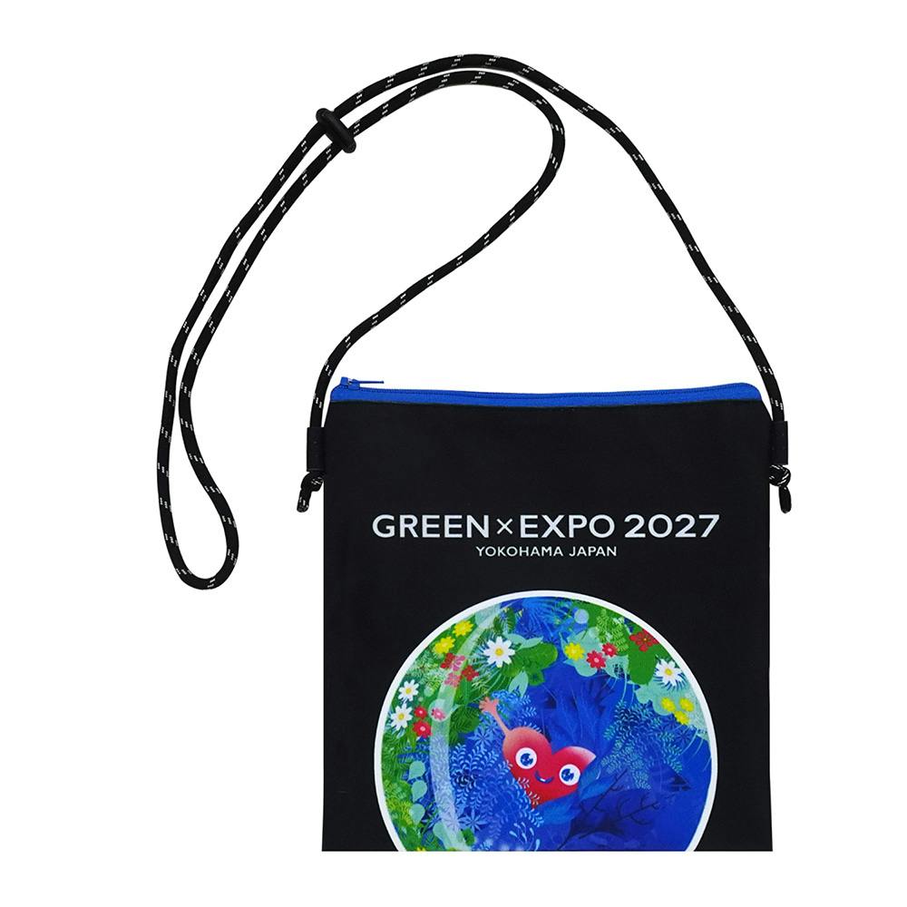 EXPO2027 トゥンクトゥンク ショルダーポーチ 黒 | 2027年国際園芸