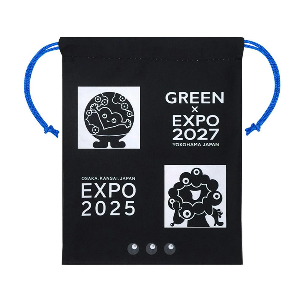 WCS2024 セレブレーションイベント プロモ新品未開封 EXPO2027 トゥンクトゥンク ミャクミャク 巾着 黒 TOS | 2027年