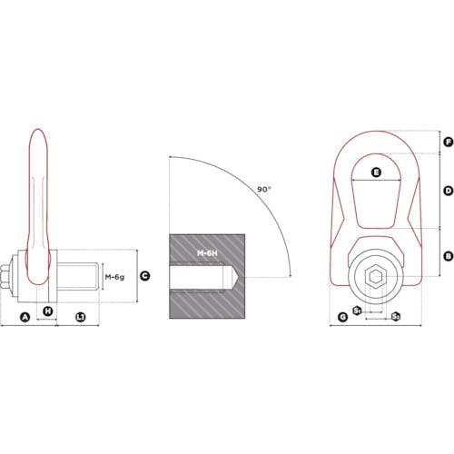 CODIPRO社 ダブルスイベルリングDSR-M22UP DSR-M22-UP アイボルト(アイボルト) CODIPRO社 ダブルスイベルリングDSR-M22UP DSR-M22-UP アイボルト(アイボルト)
