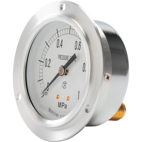 高島計器 一般圧力計（Ｄ枠埋込型・縁あり・φ６０）圧力レンジ０．０～１６ＭＰａ　Ｒ１／４ 1016216 一般圧力計