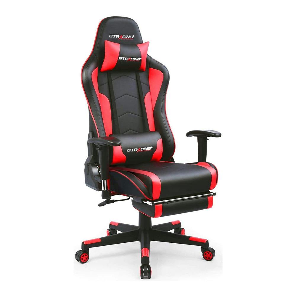 GTRACING ゲーミング チェア オフィス ゲーム用  GT890F-RED GTRACING スピーカー付ゲーミングチェア レッド(GT890MF)【別送品