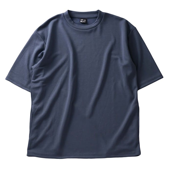 寿ニット オーバーサイズ半袖Tシャツ ブルー M