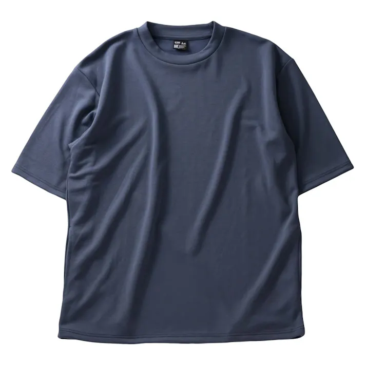 オーバーサイズ半袖Tシャツ ブルー M