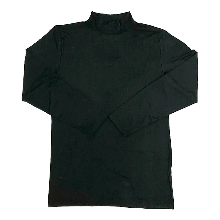 BOKURAWORKS 蓄熱裏ピーチ長袖ハイネック ブラック LL