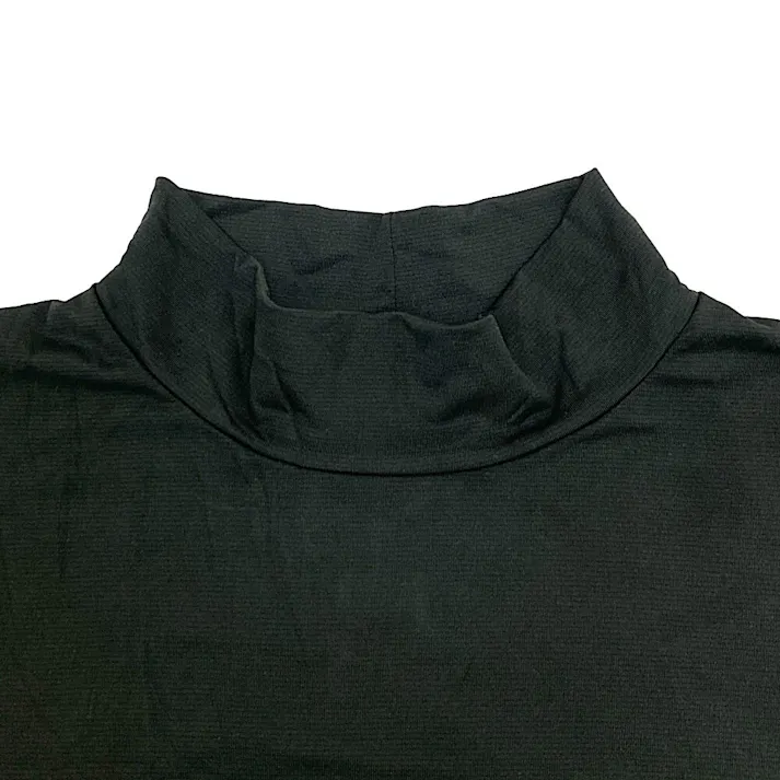 BOKURAWORKS 蓄熱裏ピーチ長袖ハイネック ブラック LL