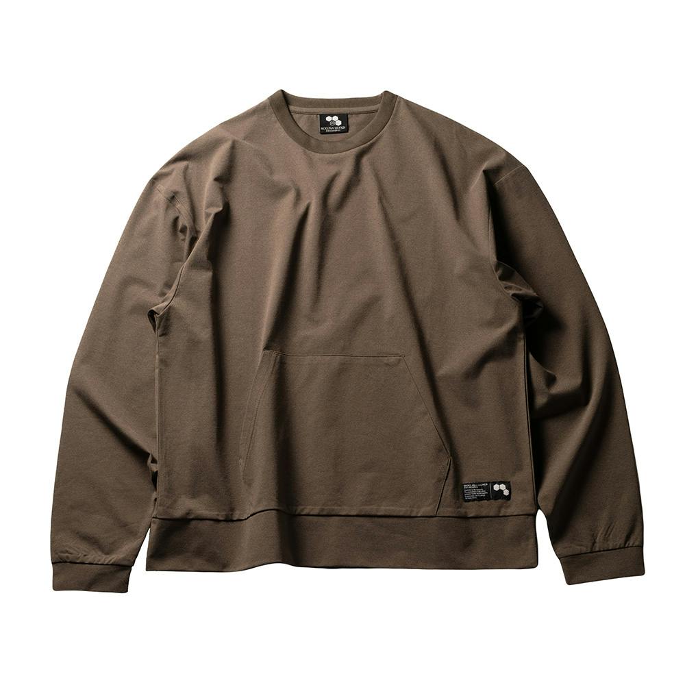 ストレッチはっ水Tシャツ カーキ L