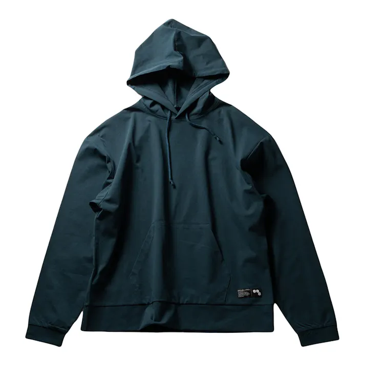 はっ水ストレッチフーディ グリーン L(販売終了)