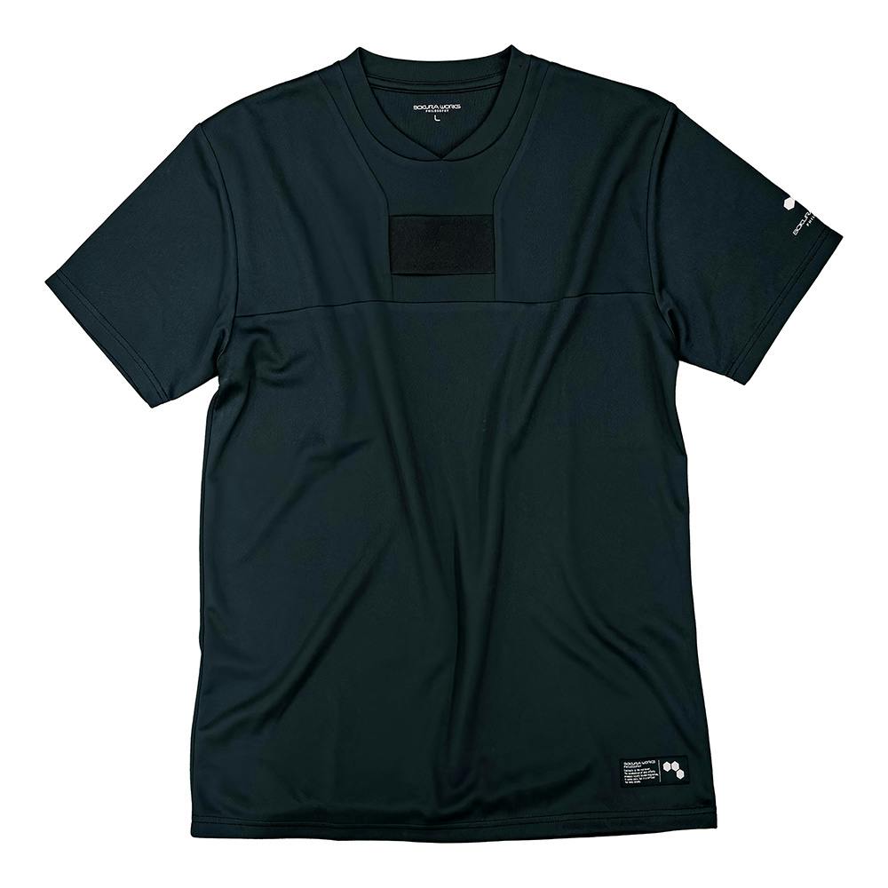 タオルホルダー付きTシャツ ブラック LL シャツ・ブルゾン タオルホルダー付きTシャツ ブラック LL シャツ・ブルゾン