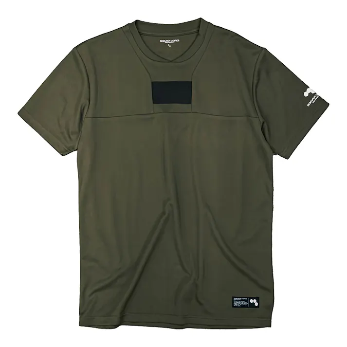 タオルホルダー付きTシャツ カーキ LL