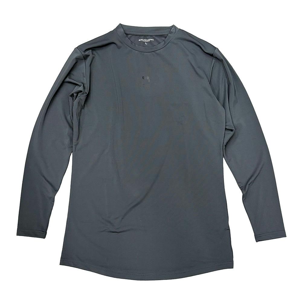 オールシーズン長袖コンプレッション チャコール 3L