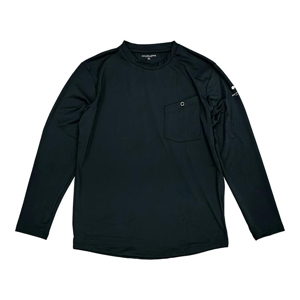 オールシーズン長袖Tシャツ ブラック 3L