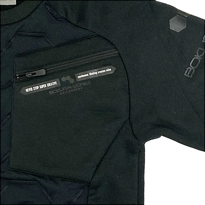 ピンソニック長袖クルーブ ブラック L