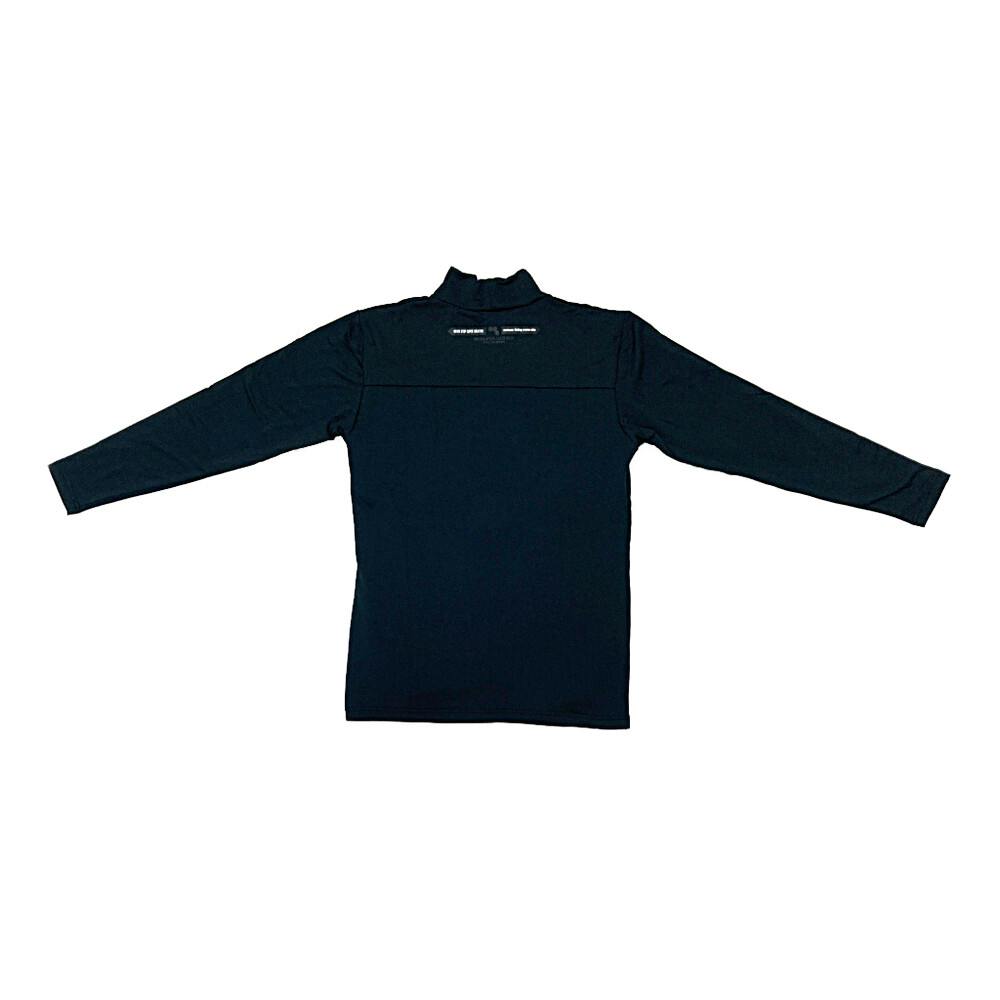 長袖ハイネック 背中二重 ブラック LL | 作業着・作業服・安全靴 通販