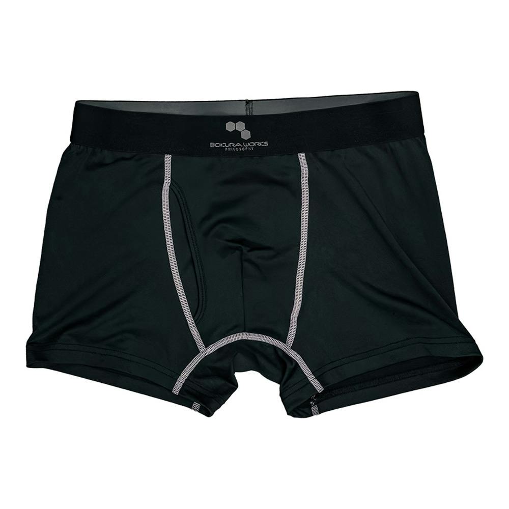BOKURA WORKS ドライボクサーパンツ ブラック×シルバー M