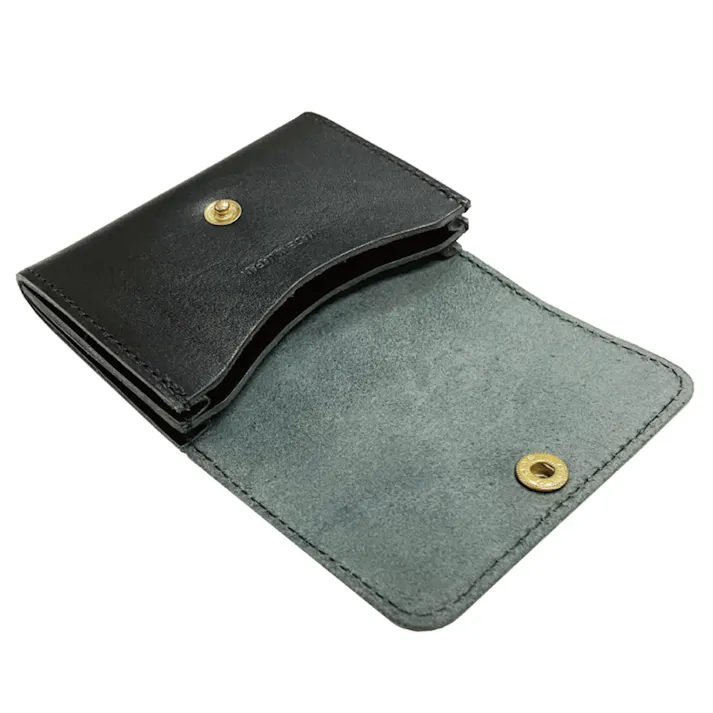 栃木レザー 牛革名刺入れ・カードケース BK