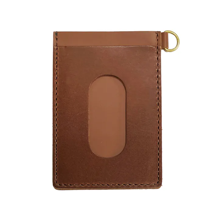 栃木レザー 牛革パスケース BR