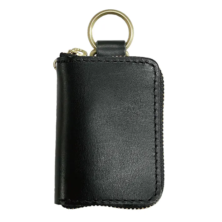 栃木レザー 牛革スマートキーケース BK