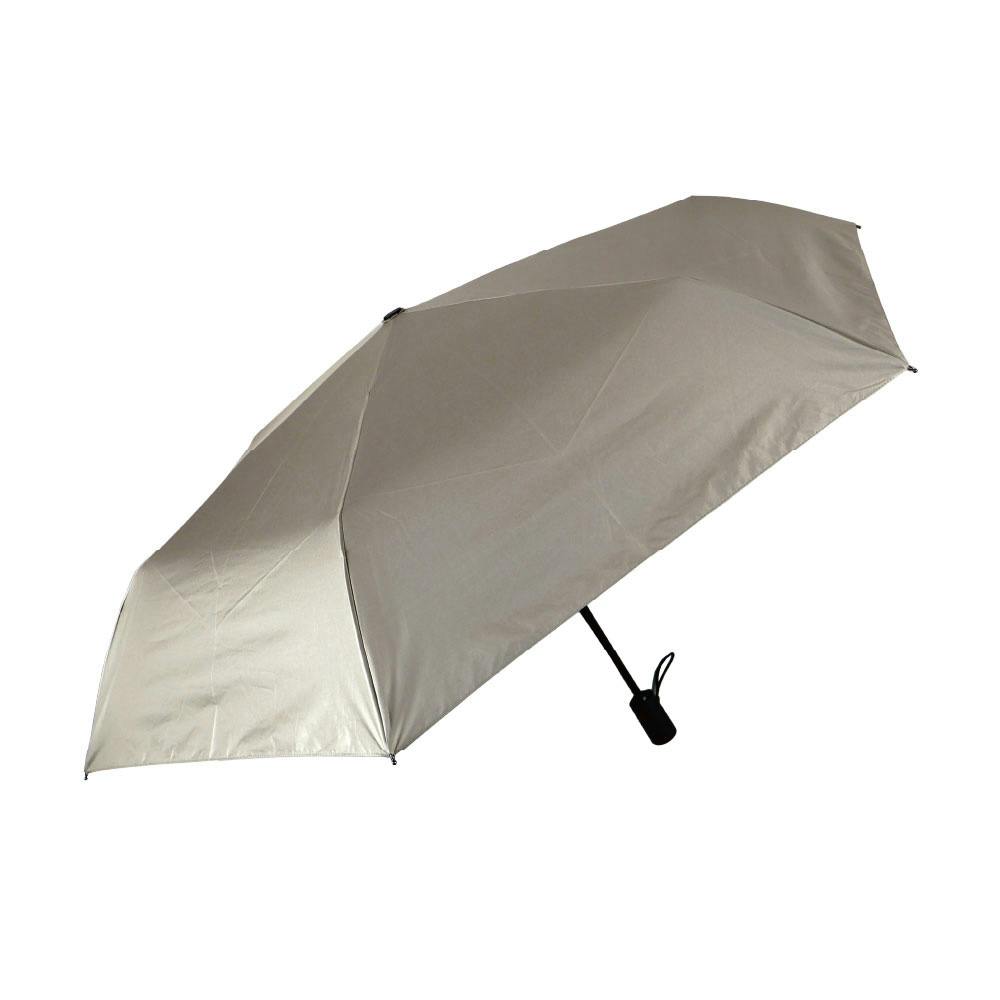 ギア式 自動開閉 晴雨兼用折傘 55cm ベージュグレイ | 傘 通販