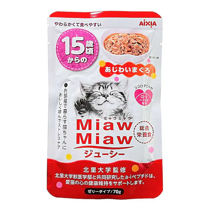 ミャウミャウジューシー 15歳からの味わいまぐろ 70g