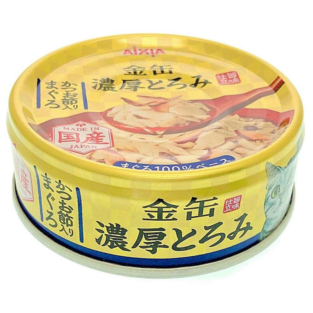 ホームセンター通販【カインズ】　濃厚とろみ　かつお節入りまぐろ　70g　ペット用品（猫）　アイシア　金缶