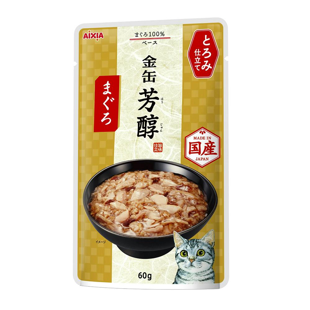 15歳からの金缶芳醇まぐろゼリー仕立て　60g×60袋 Amazon.co.jp: 健康缶 金缶芳醇 パウチ まぐろ とろみ仕立て 60g