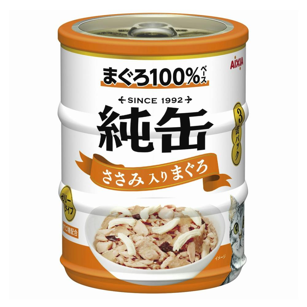 アイシア 海缶ミニ3P ささみ入りかつお180g(60g×3缶)×24セット