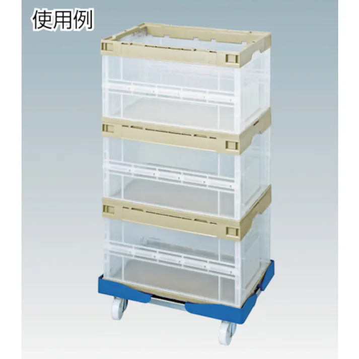 【CAINZ-DASH】ルート工業 コンテナ台車 ルートボーイ202PP型(樹脂仕様) 最大510×710 202PP-07【別送品】