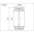 【CAINZ-DASH】ＣＣＴＹベアリングジャパン 給油式球面すべり軸受　内径３５×外径５５ｍｍ GE-35ES【別送品】