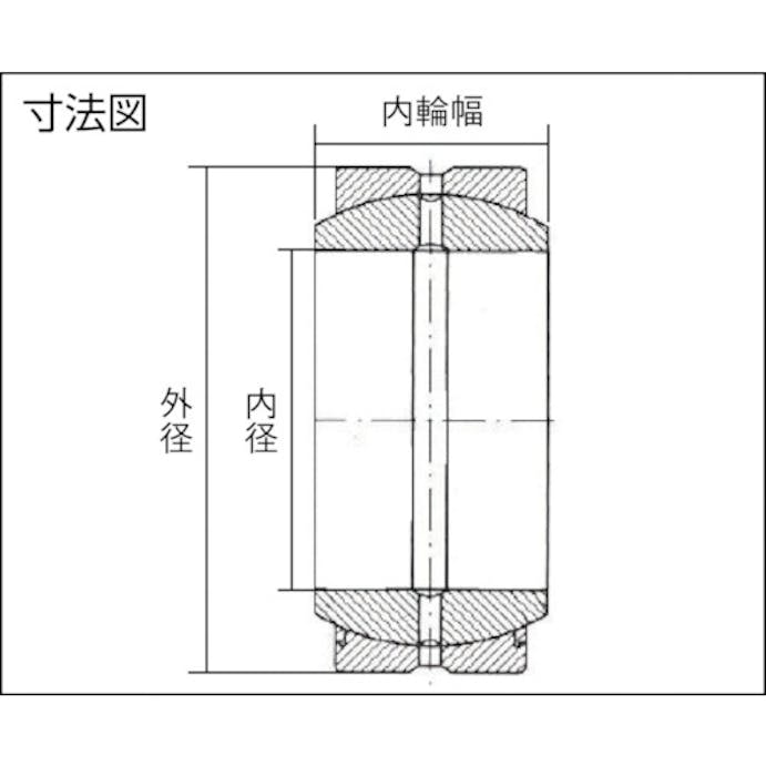 【CAINZ-DASH】ＣＣＴＹベアリングジャパン 給油式球面すべり軸受　内径４５×外径６８ｍｍ GE-45ES【別送品】