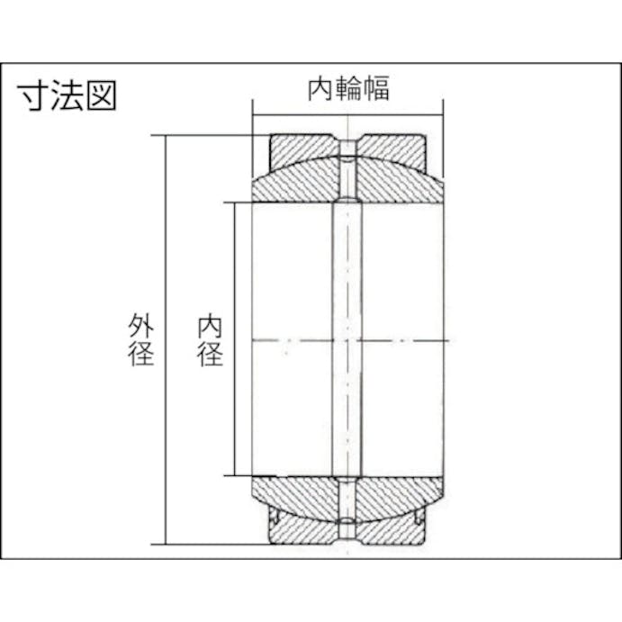 【CAINZ-DASH】ＣＣＴＹベアリングジャパン 給油式球面すべり軸受　シール付き　外径３５ｍｍ GE-20ES2RS【別送品】