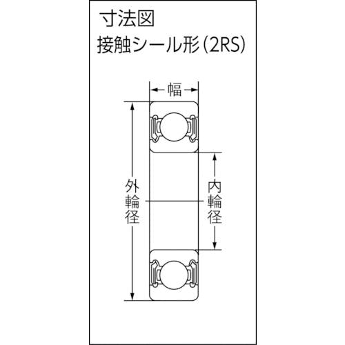 CAINZ-DASH】CCTYベアリングジャパン 深溝玉軸受（合成ゴム