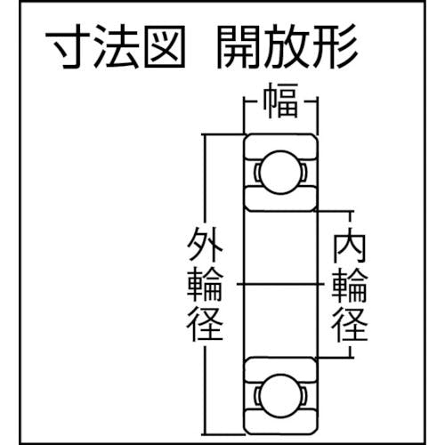 CAINZ-DASH】CCTYベアリングジャパン 深溝玉軸受（開放タイプ