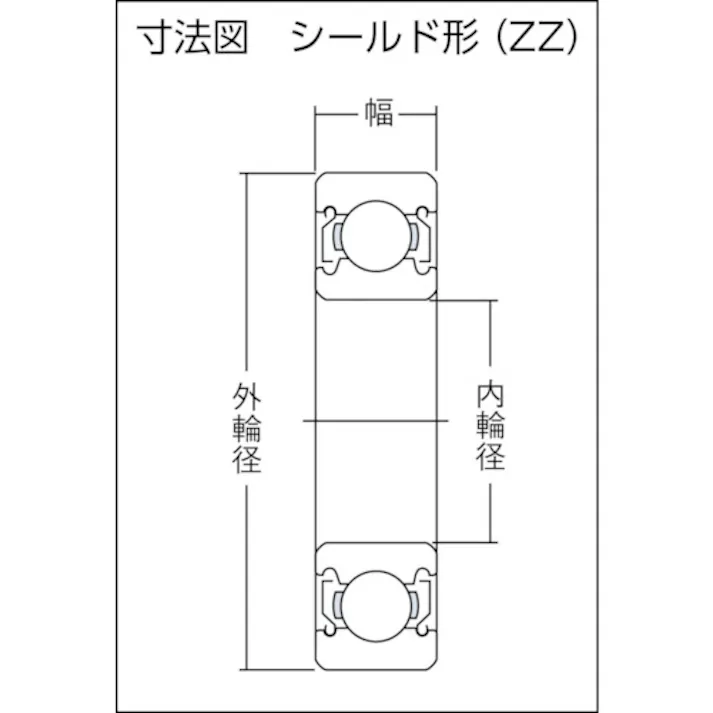【CAINZ-DASH】CCTYベアリングジャパン 深溝玉軸受(両側シールドタイプ)内輪径20×外37mm 6904 ZZ【別送品】