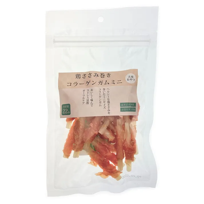 鶏ささみ巻きコラーゲンガムミニ 22本
