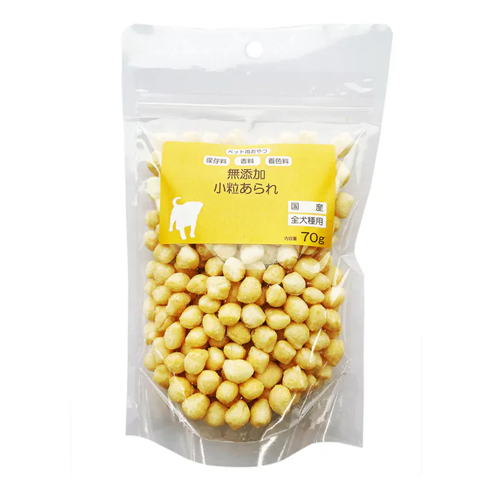 無添加 小粒あられ 全犬種用 70g