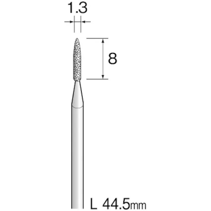 【CAINZ-DASH】ミニター 電着ダイヤモンドバー#140 Φ1.3 AD1353【別送品】