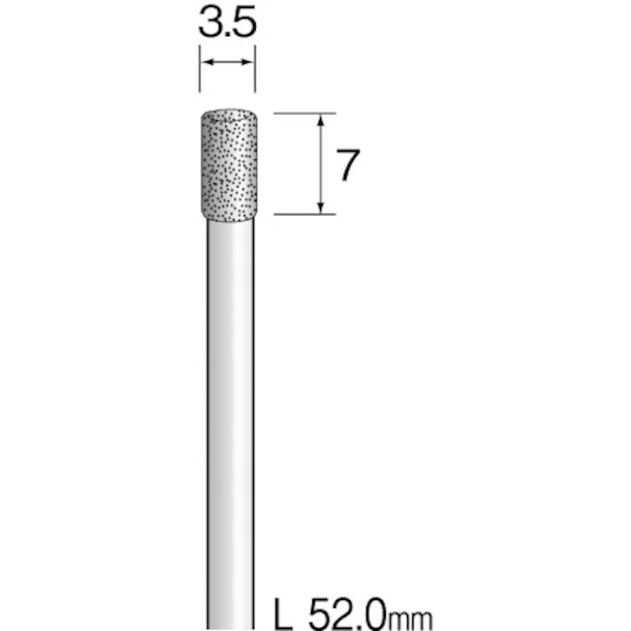 【CAINZ-DASH】ミニター 電着ダイヤモンドバー#120 Φ3.5 AD2221【別送品】