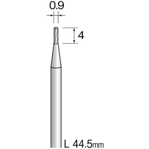 ミニター 超硬カッター スパイラルカット Φ0.9 BC1102 超硬バー ミニター 超硬カッター スパイラルカット Φ0.9 BC1102 超硬バー