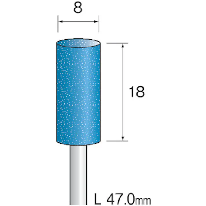 【CAINZ-DASH】ミニター FR砥石 GC#320 φ8 (5本入) DE1033【別送品】