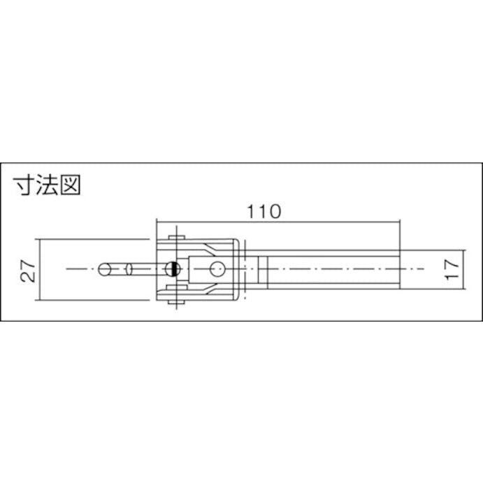【CAINZ-DASH】大阪角田興業 ステンレス製引きクランプ　Ｎｏ．ＦＡ１１０－２Ｓ KC-FA110-2S【別送品】