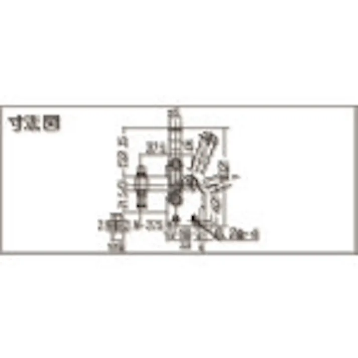 【CAINZ-DASH】大阪角田興業 ハンドル縦型トグルクランプ(下方押え型) No.40S スチール製 締圧力1kN KC-40S【別送品】