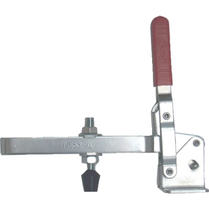 【CAINZ-DASH】大阪角田興業 ハンドル縦型トグルクランプ(下方押え型) No.HV653-XL 締圧力1.1~3.4kN KC-HV653-XL【別送品】