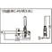 【CAINZ-DASH】大阪角田興業 ハンドル縦型トグルクランプ(下方押え型) No.HV653-XL 締圧力1.1~3.4kN KC-HV653-XL【別送品】