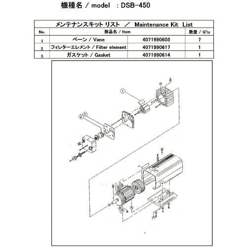 ULVAC 真空ポンプ用メンテナンスキッド GLS-051用 Bタイプ ( GLS-051